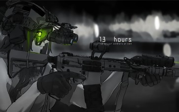 AR-15, Operator, Night Vision Goggles, Gun, Helmet Wallpaper