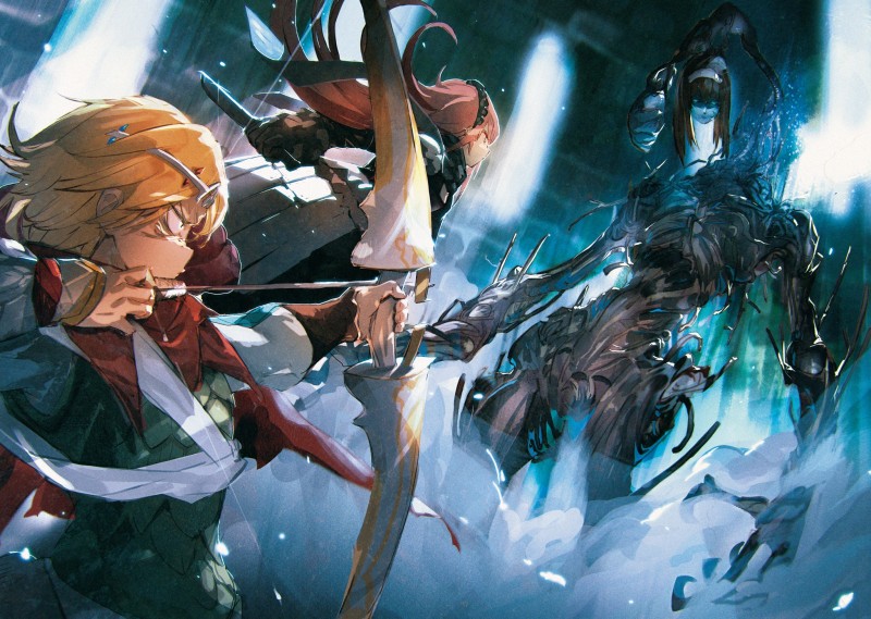 Neia Baraja, Overlord (anime), CZ2128 Delta, Bow and Arrow, Fighting Wallpaper