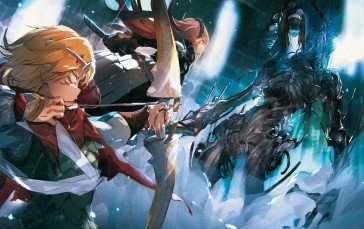Neia Baraja, Overlord (anime), CZ2128 Delta, Bow and Arrow, Fighting Wallpaper