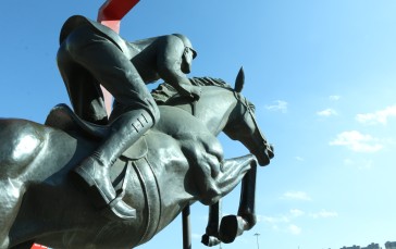 Statue, Horse, Horse Riding, Sky Wallpaper