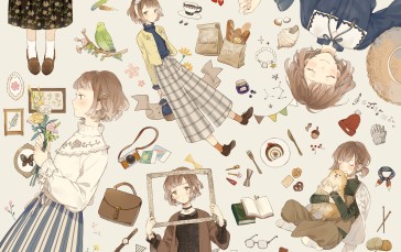 Anime, Anime Girls, Brunette, Closed Eyes Wallpaper