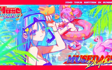MuseDash, Music, Anime Girls, Colorful, Floater, Swimming Goggles Wallpaper