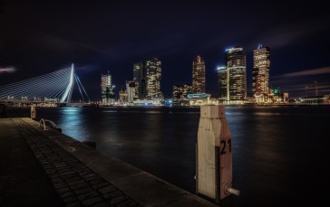 City, Bridge, Night, City Lights Wallpaper