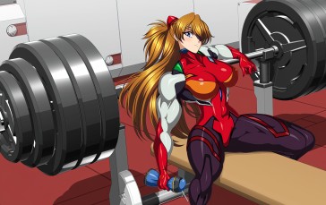 Muscles, Muscular, Anime Girls, Strong Woman Wallpaper