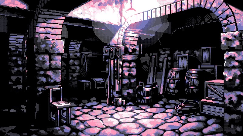 PC-98, Game CG, Pixel Art, Chambers, Barrels, Artwork Wallpaper