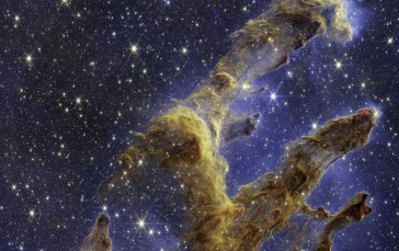 Space, Pillars of Creation, James Webb Space Telescope, Galaxy, Stars Wallpaper