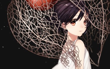 Anime, Anime Girls, Black Background Wallpaper