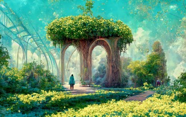 Plants, Nature, Garden, Dome, Flowers, Structure Wallpaper