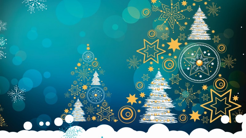 Christmas, Christmas Tree, Simple Background, Minimalism Wallpaper