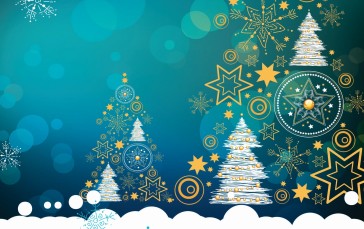 Christmas, Christmas Tree, Simple Background, Minimalism Wallpaper