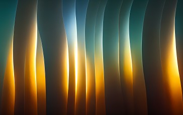 AI Art, Abstract, Minimalism, Ultrawide Wallpaper