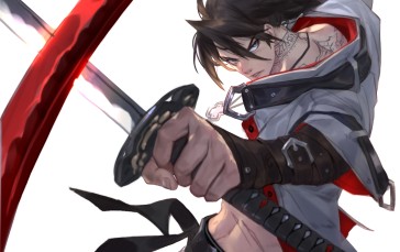 Katana, Tattoo, Sword, Anime Boys Wallpaper