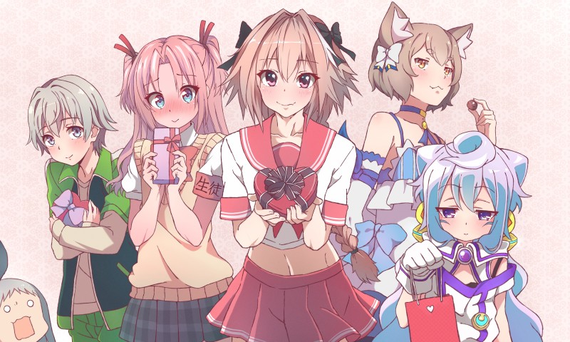 Astolfo (Fate/Apocrypha), Argail Felix, Kanzaki Hideri, Hime Arikawa Wallpaper