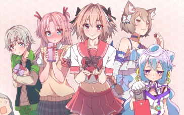 Astolfo (Fate/Apocrypha), Argail Felix, Kanzaki Hideri, Hime Arikawa Wallpaper