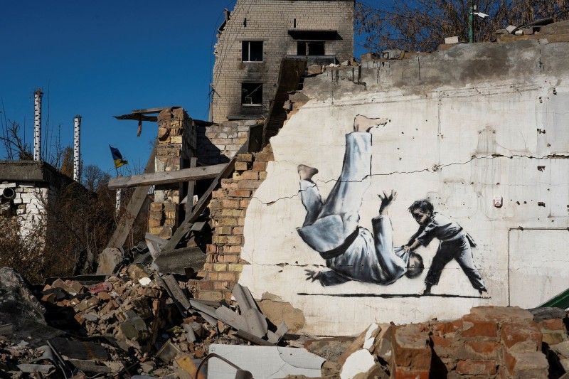 Mural, Graffiti, Artwork, Ukraine, Banksy, Wall Wallpaper