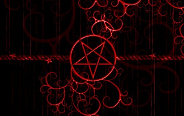 Satanic, Dark, Simple Background Wallpaper