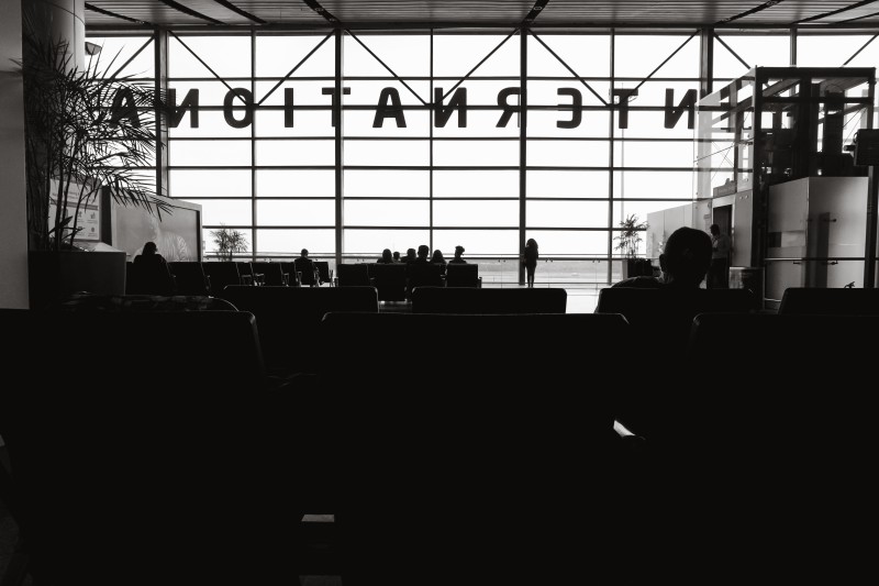 Airport, Dark, Architecture, People Wallpaper