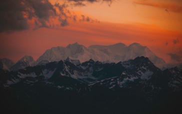 Landscape, Nature, Sunset, Mountains, Clouds Wallpaper