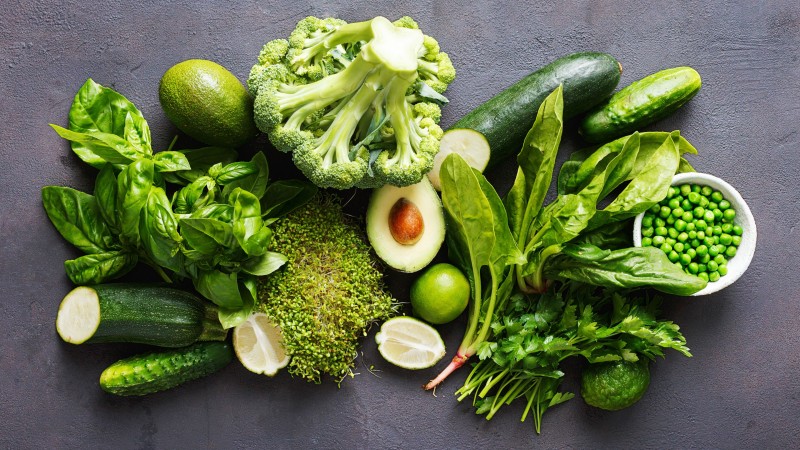 Still Life, Vegetables, Avocado, Broccoli, Basil Wallpaper