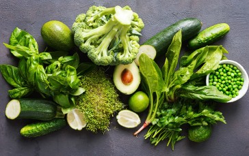 Still Life, Vegetables, Avocado, Broccoli, Basil Wallpaper