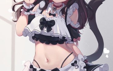 Animal Ears, Cat Girl, Maid, Anime Girls, Maid Outfit, Cat Ears Wallpaper