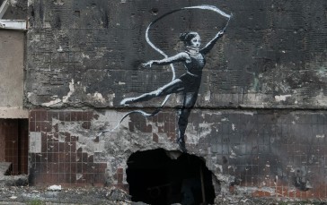 Mural, Graffiti, Artwork, Ukraine, Banksy Wallpaper