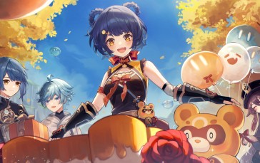 Anime, Anime Girls, Genshin Impact, Balloon Wallpaper