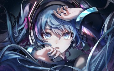 Anime, Anime Girls, Face, Blue Eyes Wallpaper