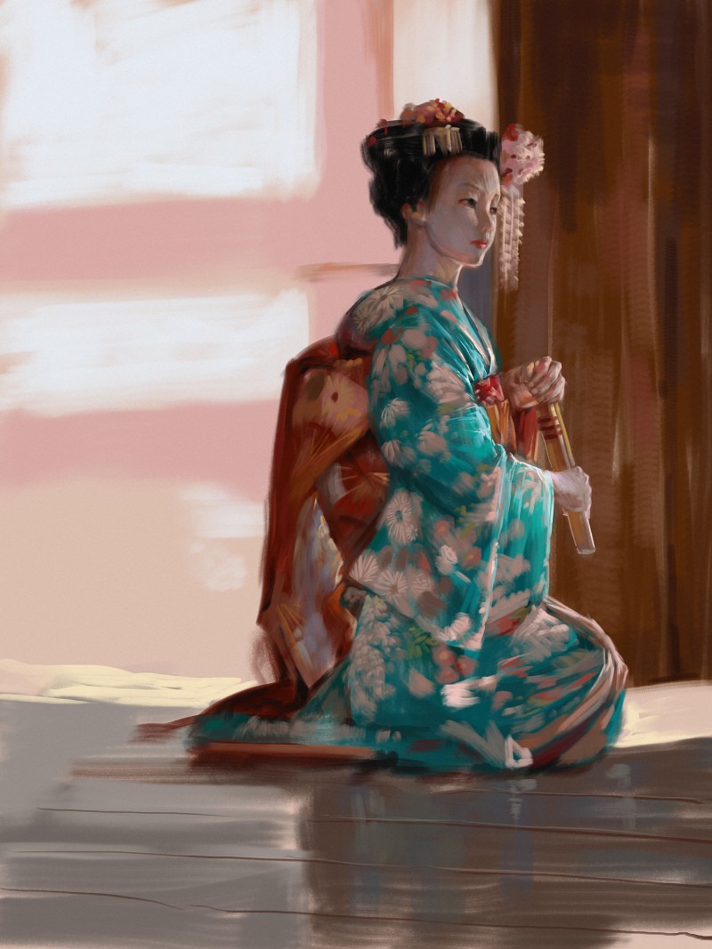 Yangmie Mieyi, Kimono, Artwork, Women Wallpaper