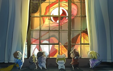 Digimon Adventure, Window, Anime Girls, Anime Boys, Anime, Anime Creatures Wallpaper