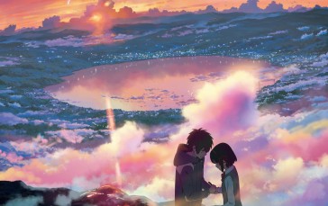 Kimi No Na Wa, Landscape, Anime Boys, Anime Girls Wallpaper