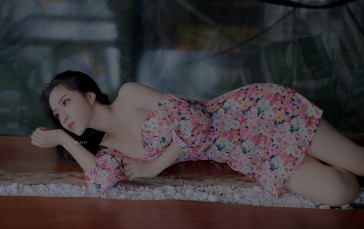 Women, Lan Ahn, Dress, Asian, Dark Hair Wallpaper