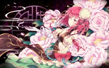 Anime, Anime Girls, Touhou, Flowers Wallpaper