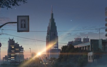 Building, Japan, Tokyo, Traffic, Anime, Sunlight Wallpaper