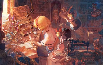 Anime, Anime Girls, Touhou, Alice Margatroid, Blonde Wallpaper