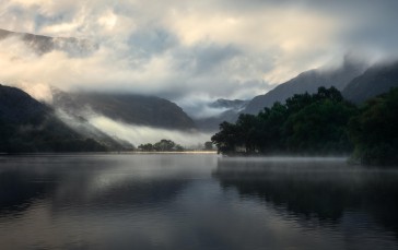 Lake, Landscape, Wales, UK Wallpaper