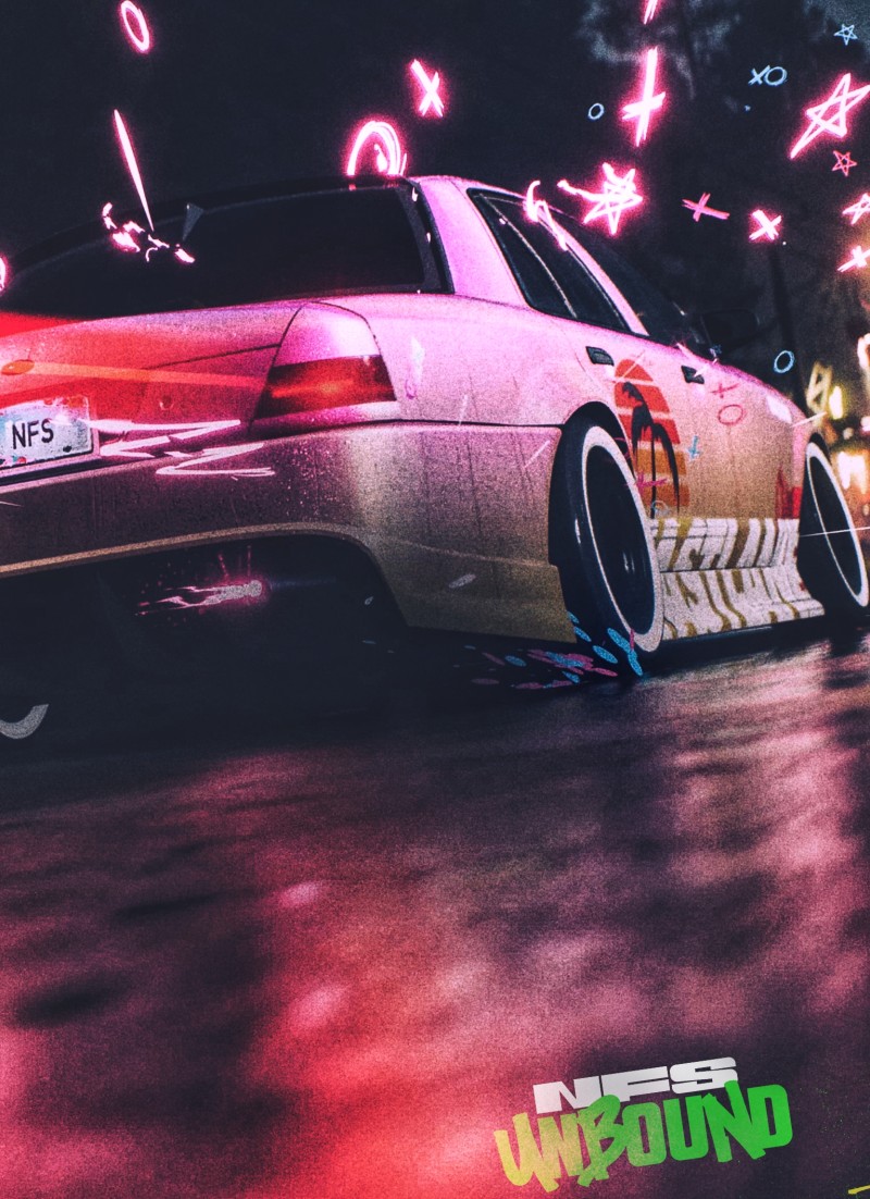 Need for Speed, Need for Speed Unbound, Car, Neon Drive, Video Game Racing Wallpaper