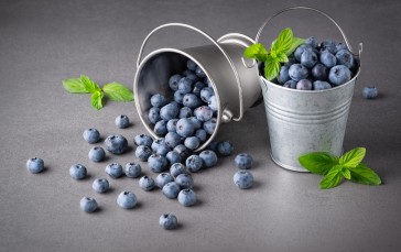 Food, Blueberries, Fruit, Bucket Wallpaper