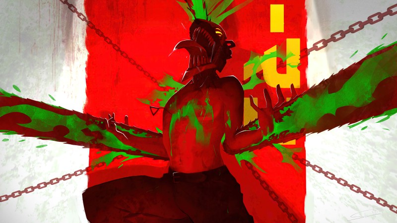 Chainsaw Man, Denji (Chainsaw Man), Red Skin, Chainsaws Wallpaper