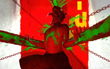 Chainsaw Man, Denji (Chainsaw Man), Red Skin, Chainsaws Wallpaper