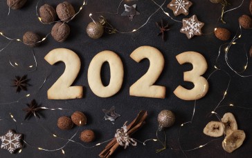 Cookies, New Year, Christmas, 2023 (year) Wallpaper