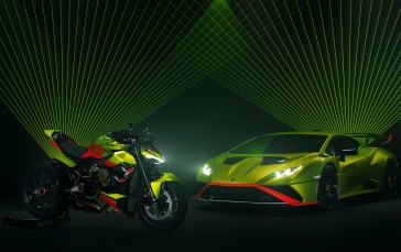 Car, Vehicle, Motorcycle, Low Light, Supercars, Ducati Streetfighter V4 Wallpaper