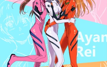 Anime, Anime Girls, Neon Genesis Evangelion, Rebuild of Evangelion, Ayanami Rei, Asuka Langley Soryu Wallpaper