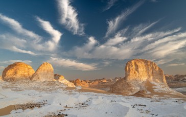 Egypt, Desert, Snow, Sunrise Wallpaper