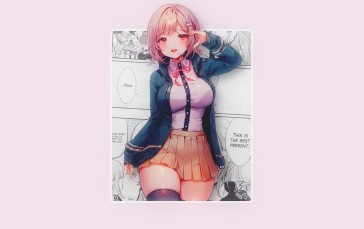 Anime, Anime Girls, Minimalism, Simple Background Wallpaper