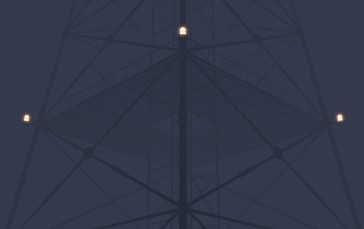 Tower, Minimalism, Simple Background Wallpaper