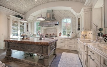 Kitchen, Interior, Furnished Wallpaper