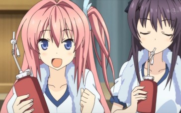 Anime, Anime Girls, Anime Screenshot, Ao No Kanata No Four Rhythm, Kurashina Asuka, Tobisawa Misaki Wallpaper