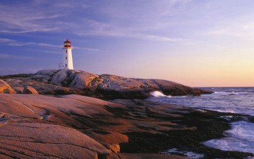Lighthouse, Sea, Rocks, Water Wallpaper