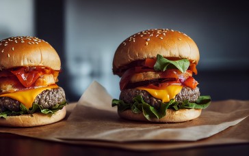 AI Art, Food, Still Life, Burgers Wallpaper